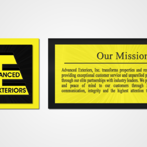 Advanced Exteriors Denver mission and logo