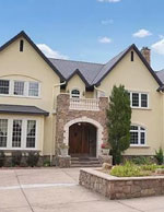 large home with new two roof installation Advanced Exteriors Denver